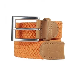 Ceinture tressée orange