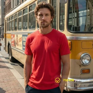 T-shirt homme rouge